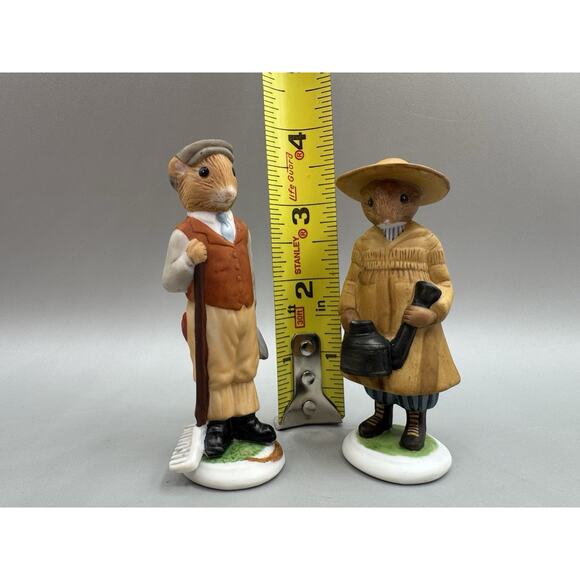 Vintage 1985 Franklin Mint Woodmouse Family Porcelain Figurines - Picture 3 of 7